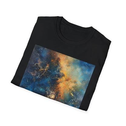 Cosmic Tapestry: Galaxy Painting T-Shirt