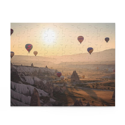 Cappadocia Balloon Sky Puzzle - Vibrant hot air balloons above surreal landscape