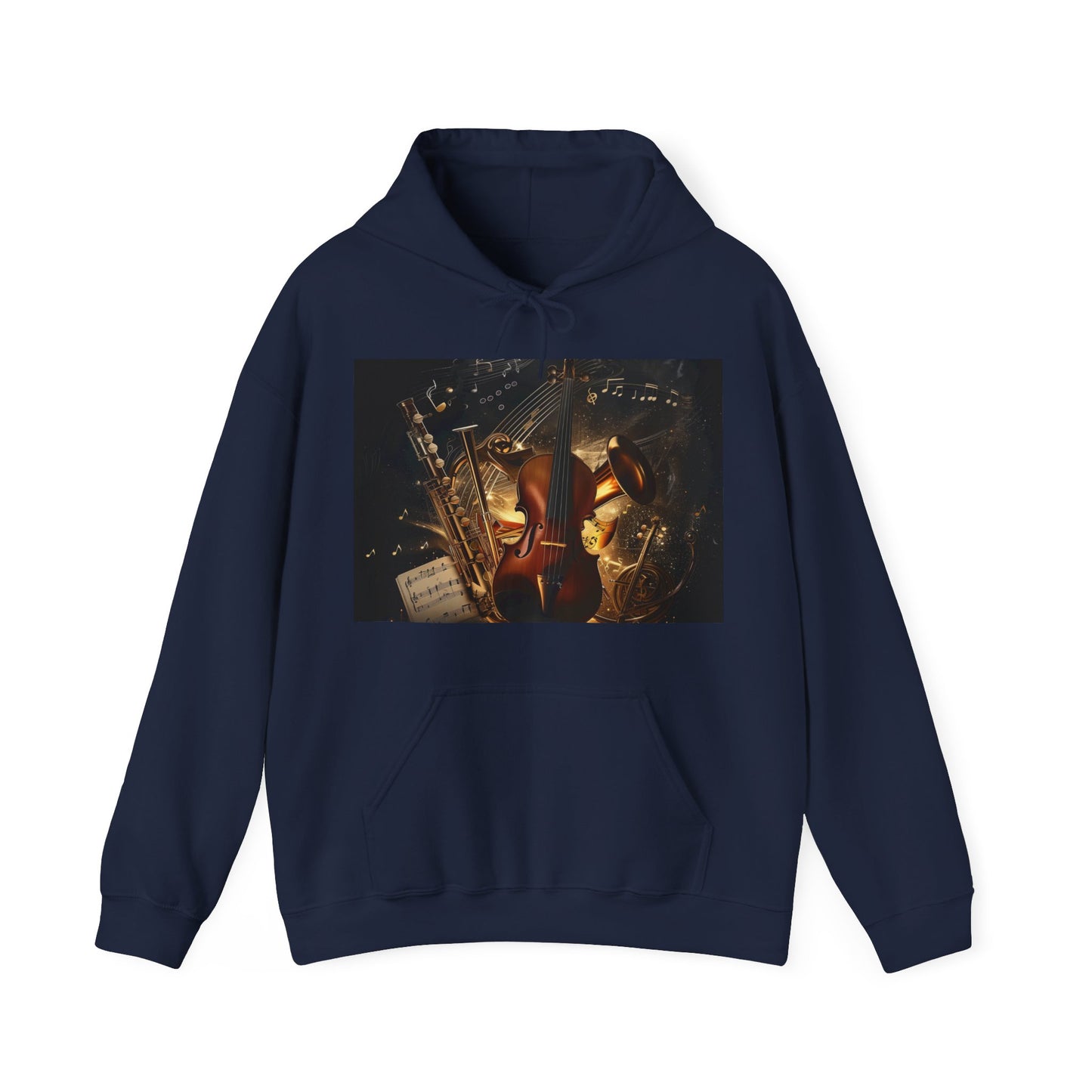 Soulful Soundscape: Where Music and Nature Intertwine in This Emotive Hoodie