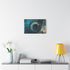 Spiral Staircase into Deep Ocean Trench — Canvas Wall Art — Kiln-Dried Pine Frame & Ready-to-Hang Back View