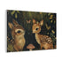 Woodland Creatures — Canvas Wall Art — Side Profile & Stretched Corner Detail