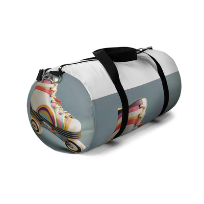 Colorful Stripe Roller Skate Duffel | Duffle Bags | Accessories, All Over Print, AOP, Assembled in the USA, Assembled in USA, Bags, Duffle, Made in the USA, Made in USA | Prints with Passion