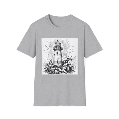 Coastal Sanctuary: A Hand-Drawn Lighthouse Journey