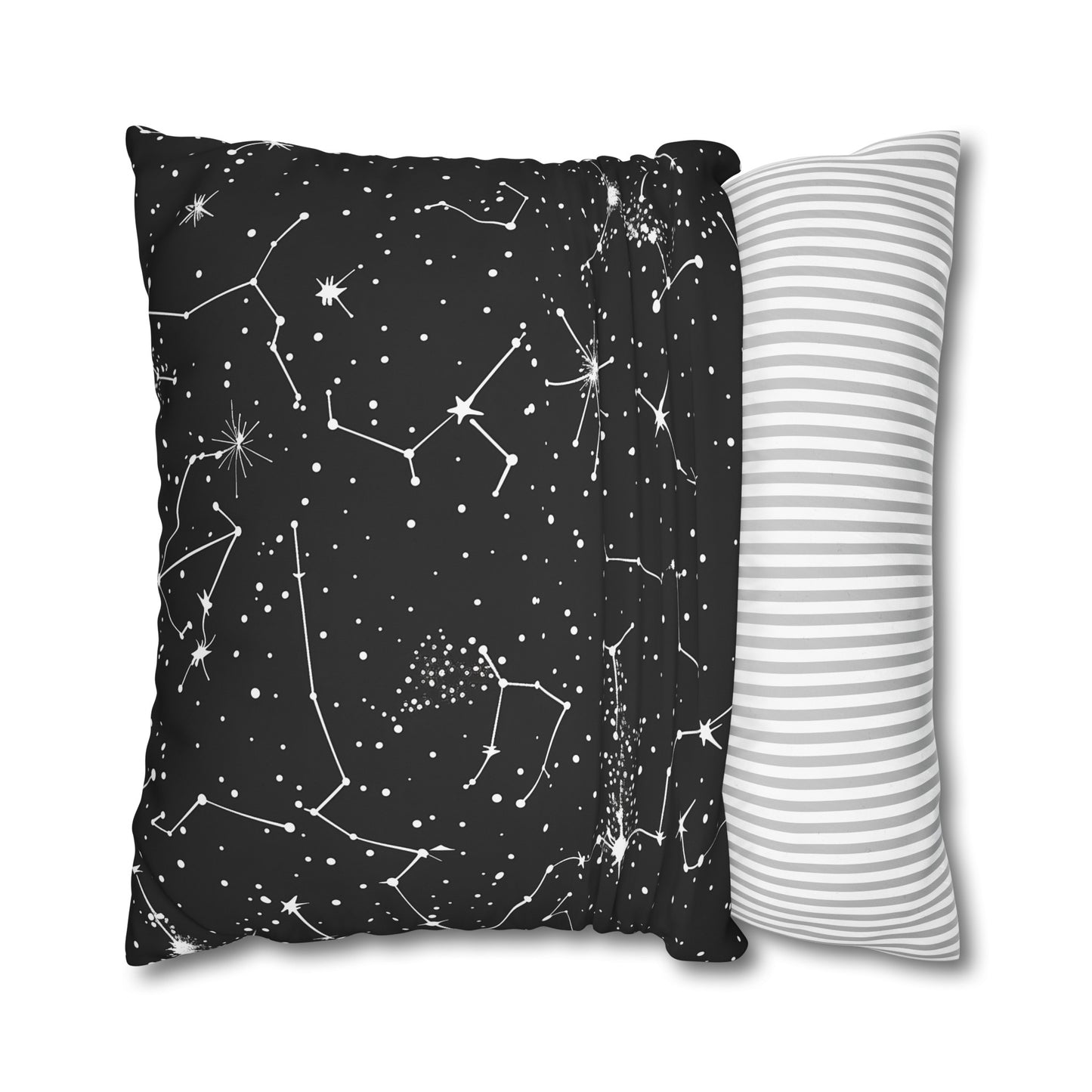 "Starry Night Pillow Case: Constellation Stars pattern for a magical and luxurious bedtime experience"