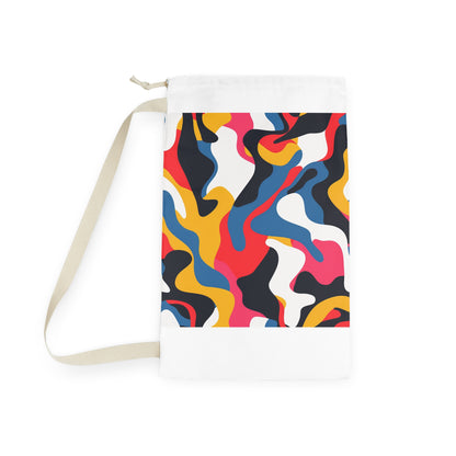 Abstract Pattern Laundry Bag - Colorful modern design for stylish laundry organization