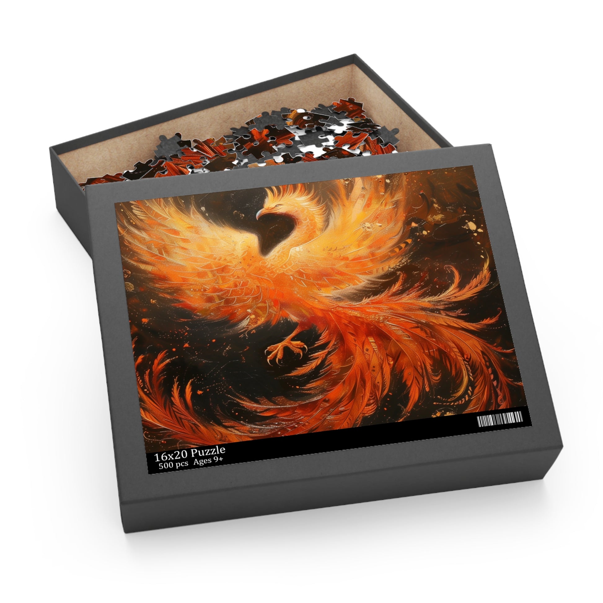 "Phoenix Mythical Jigsaw Puzzle - Vibrant colors, intricate details, majestic beauty"