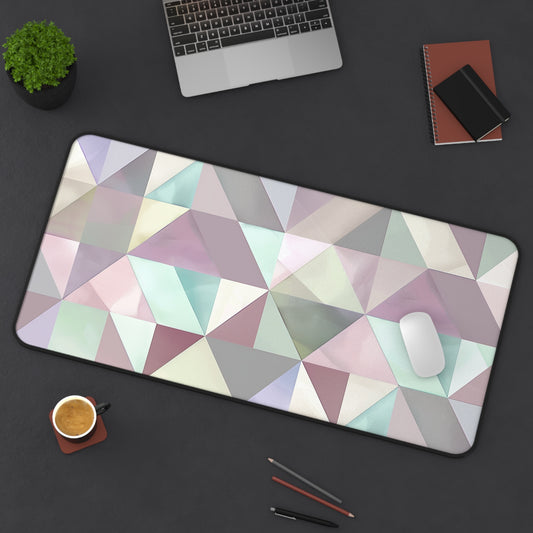 Pastel Geometrics Desk Mat | Desk Mat | Accessories, Back-to-School, Desk, Fall Bestsellers, Home & Living, Mouse pad, Mouse Pads, Mousepad, Seasonal Picks, Stationery, TikTok | Prints with Passion