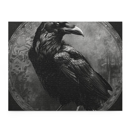 Gothic Raven Jigsaw Puzzle - Eerie and enchanting challenge for gothic lovers