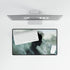 Abstract Waves Forming Human Silhouette — XL & XXL Desk Mat — Product Detail View 8