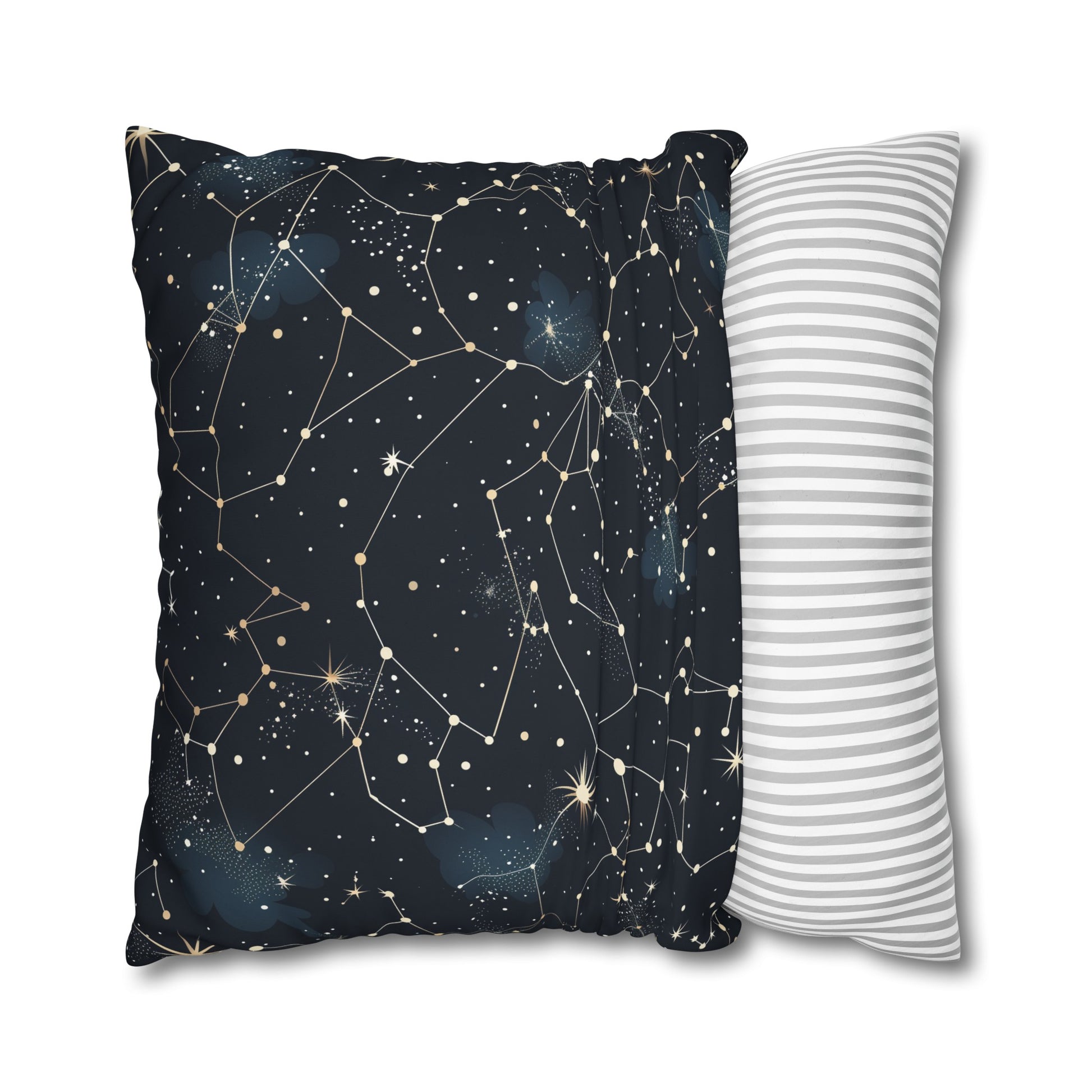 "Transform your bedroom with our Cosmic Dream Pillowcase - Constellation Stars pattern for dreamy nights"