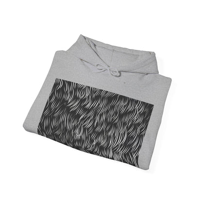 Textura Quadrata Calligraphy Stroke Hoodie