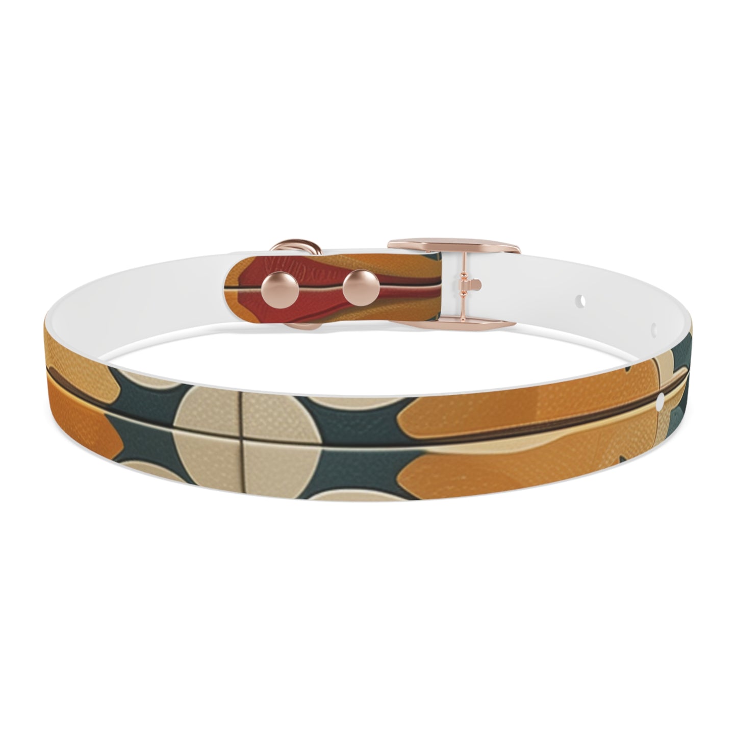 Tile Print Dog Collar: Handcrafted Chic Design