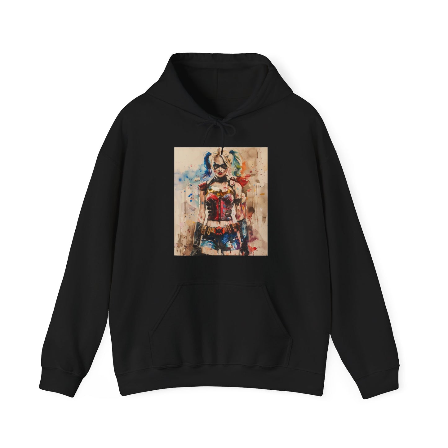 Harley Quinn Love & Mayhem Funko Pop Hoodie | Hoodies | DTG, Hoodies, Men's Clothing, Regular fit, Unisex, Women's Clothing | Prints with Passion