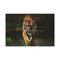Tiger Emerging from Digital Glitch Stretched Canvas Wall Art