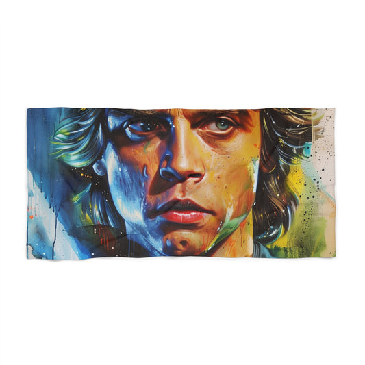 far away every time you use it. Add this must-have accessory to your beach day essentials and show off your love for the legendary Jedi Master. 

Indulge your Star Wars fandom with our Luke Skywalker Lightsaber Beach Towel. Made of soft and absorbent material