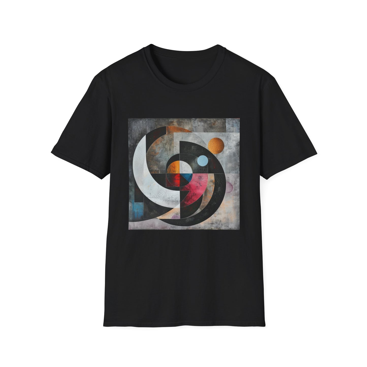 Geometric Symphony: Interwoven Worlds T-Shirt | T-Shirt | DTG, Men's Clothing, Regular fit, T-Shirts, Unisex, Women's Clothing | Prints with Passion