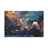 Painter Creating Real Worlds with Brush — Canvas Wall Art — Living Room Wall Lifestyle View