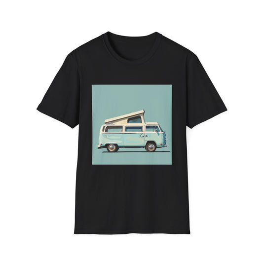 Retro Road Trip: A Vintage Camper Van Adventure T-Shirt | T-Shirt | DTG, Men's Clothing, Regular fit, T-Shirts, Unisex, Women's Clothing | Prints with Passion