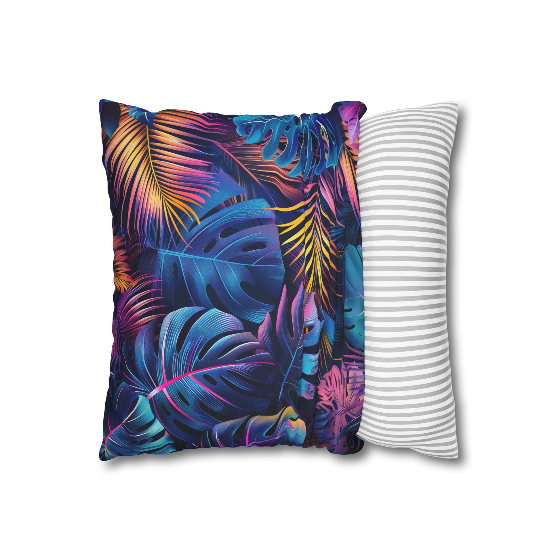 "Vibrant Tropical Glow Pillowcase - High-Quality Material, Comfortable, Stylish, All Seasons - Perfect Gift - Shop Now!"