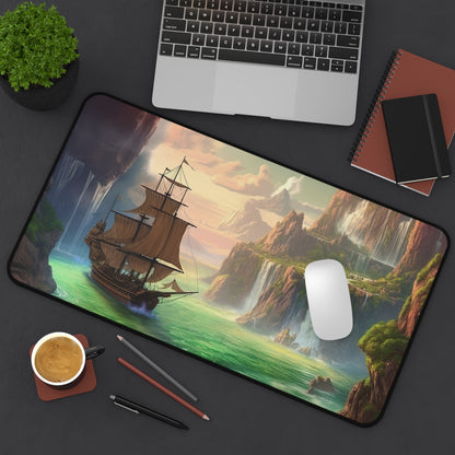 Enchanted Neverland Desk Mat - Whimsical Peter Pan-inspired design for a magical workspace