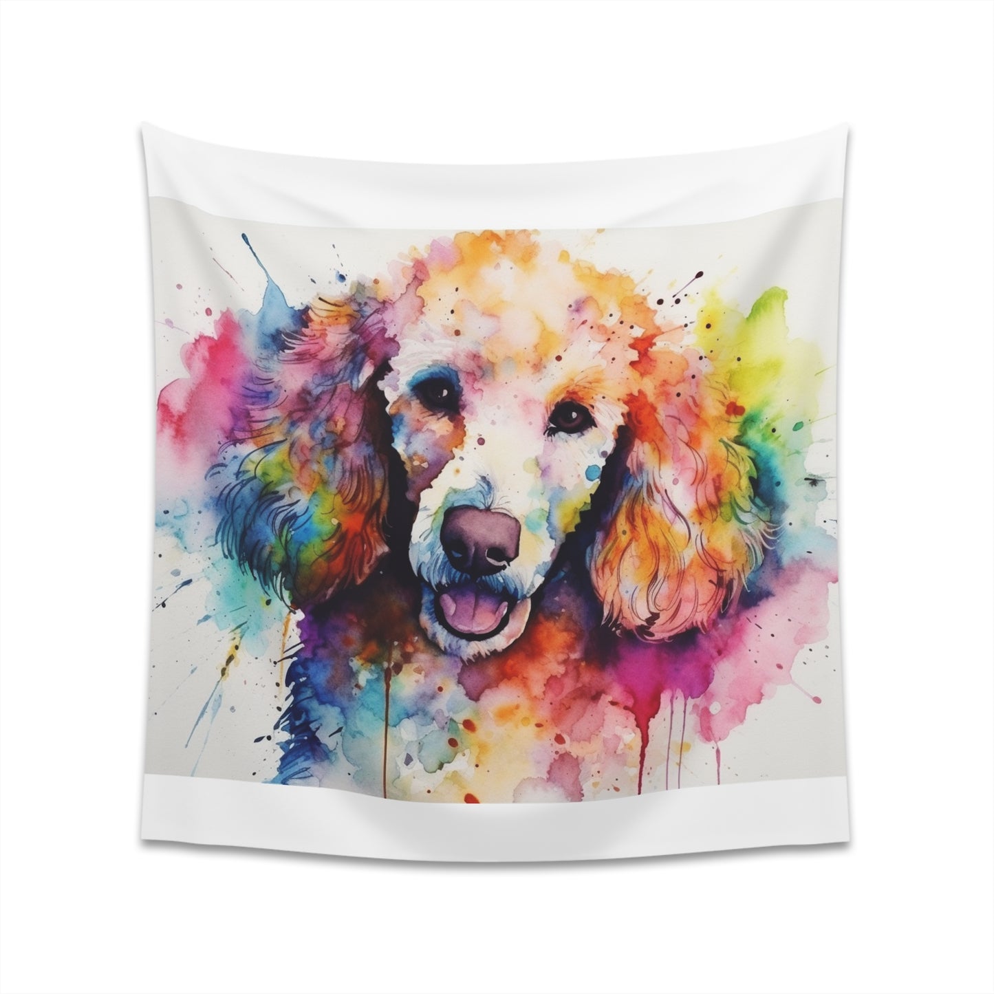 Poodle Love Tapestry: Stylish Design with Iconic Curls | High-Quality Material | Perfect Gift