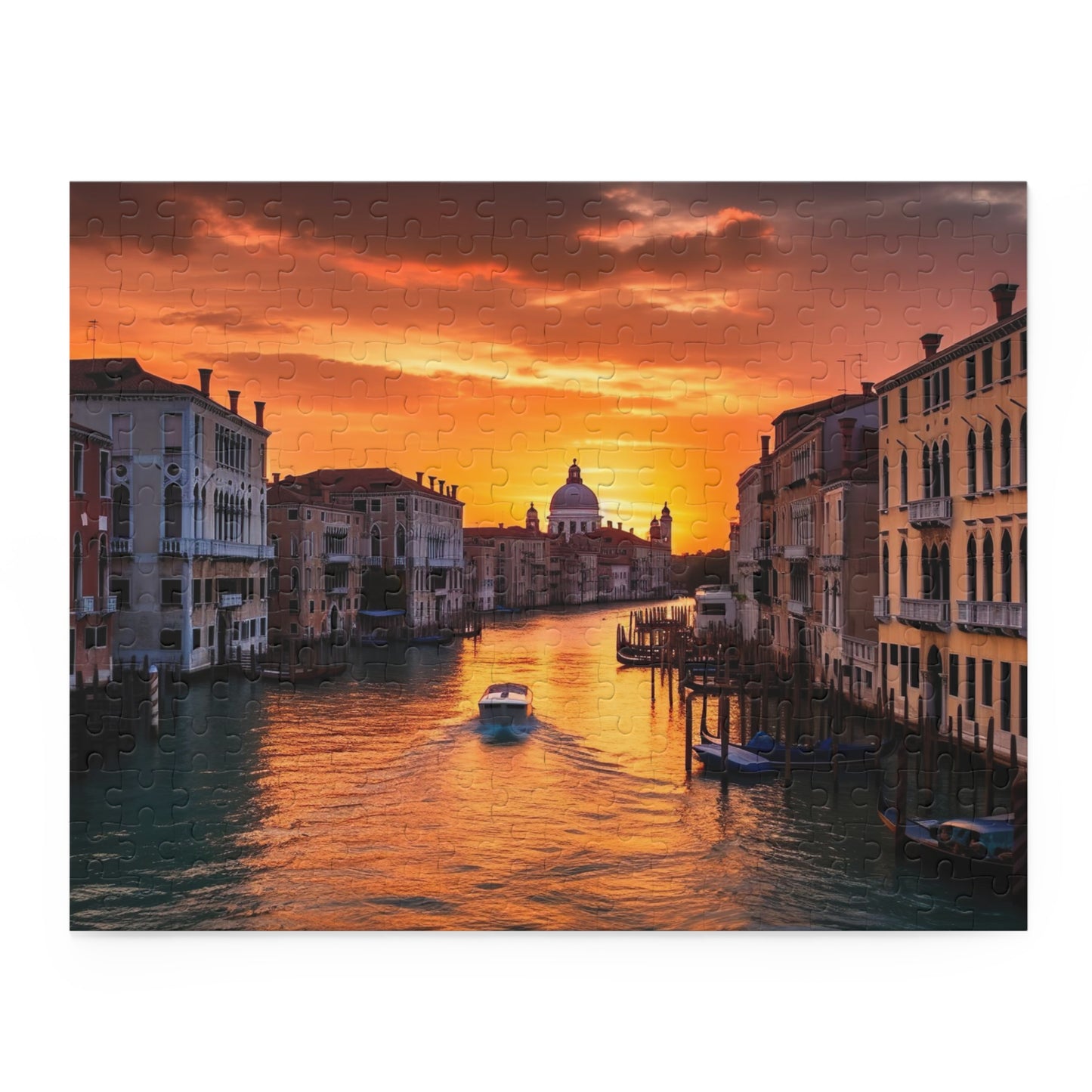 "Venetian Dream Jigsaw Puzzle - Escape to Romantic Venice with this Beautifully Illustrated Puzzle, Perfect for a Relaxing Evening at Home"