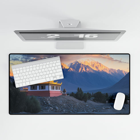 Mountain Temple at Golden Hour Gaming XXL Extended Desk Mat