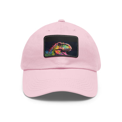 Dino Dreams Watercolor Neon Baseball Cap