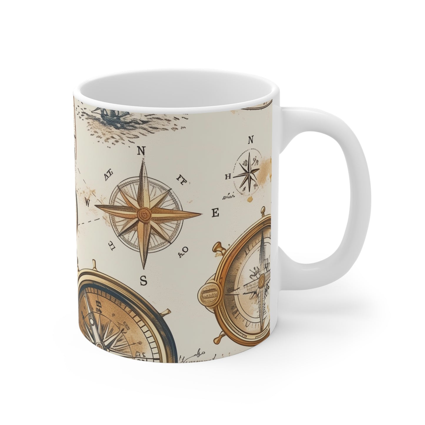 Explore the World: Vintage Maps Coffee Mug