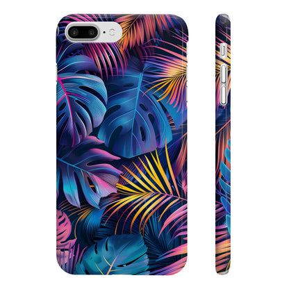 Palm Paradise: Neon Tropical Phone Case