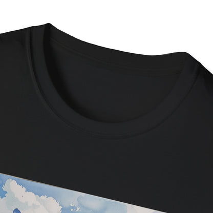 ## Alpine Serenity in Watercolor: The Swiss Alps T-shirt