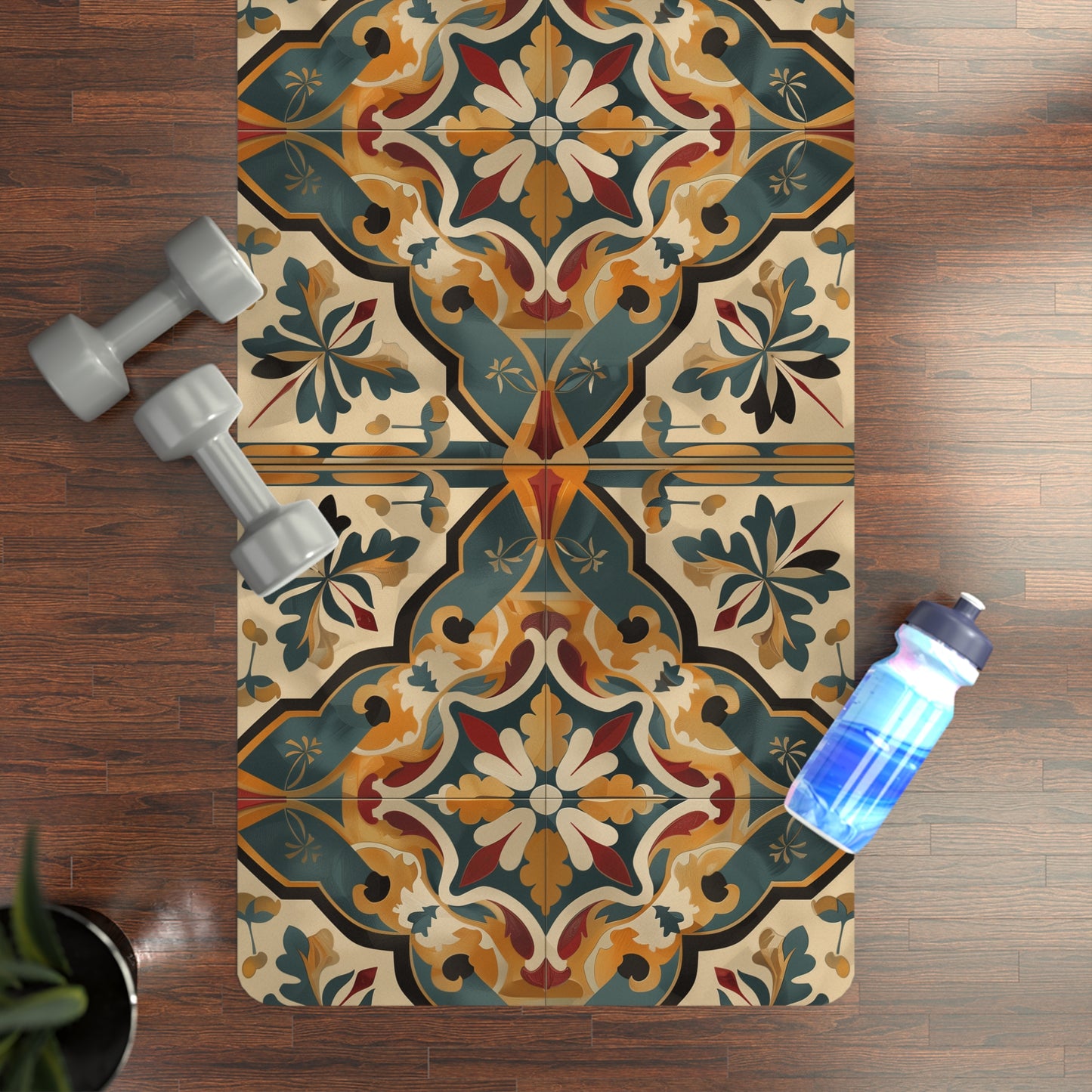 Artisan Tiles Yoga Mat: Eco-Friendly