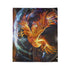 Holographic Phoenix Beneath Glass Dome Plush Fleece Throw Blanket