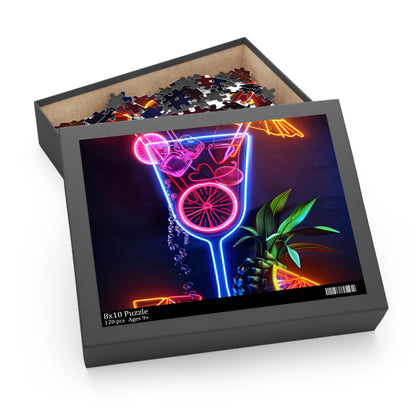 Neon Cocktail Jigsaw Puzzle | Puzzle | Back-to-School, Fall Picks, Games, Holiday Picks, Home & Living, Puzzles, TikTok, Valentine's Day, Valentine's Day Picks | Prints with Passion