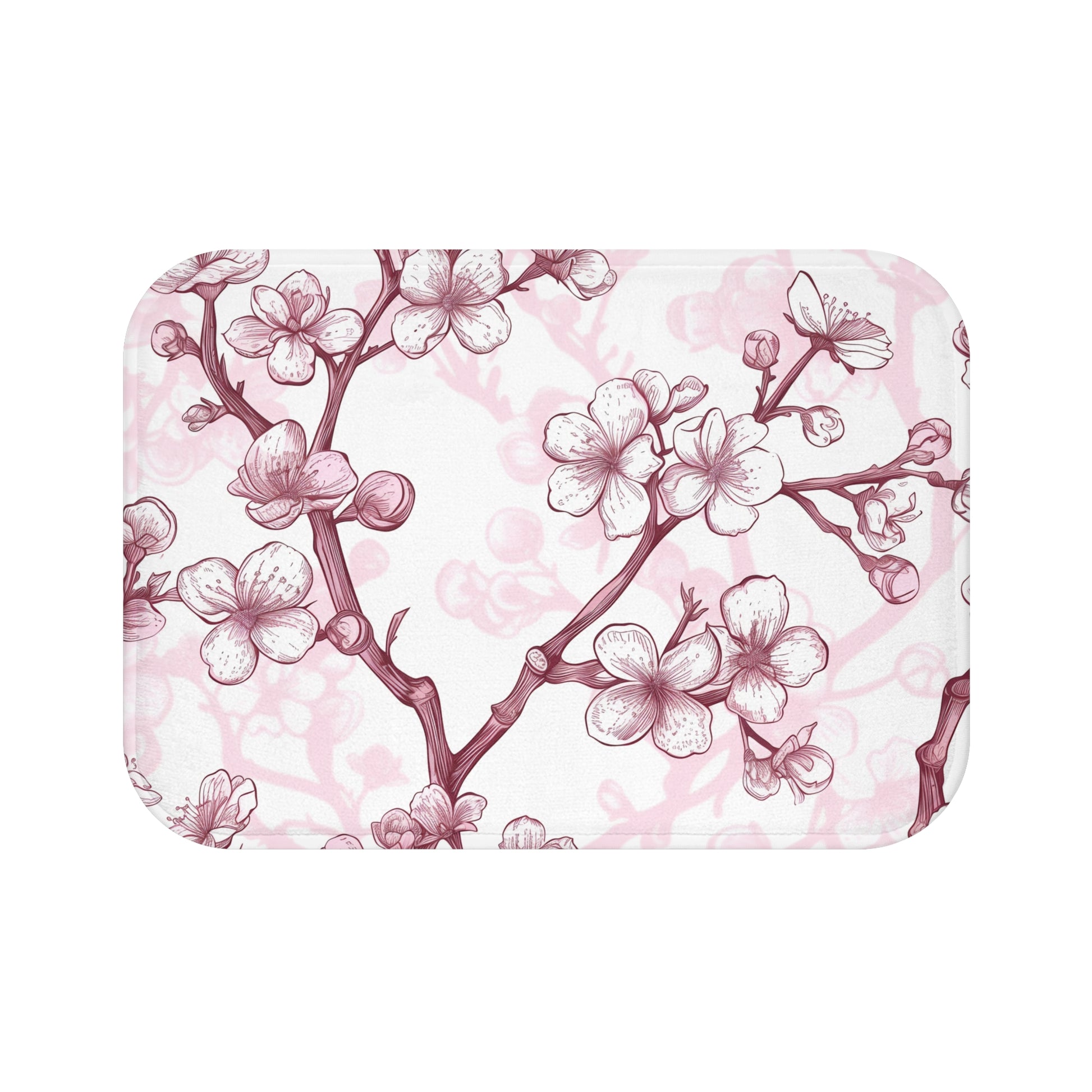 Cherry Blossom Blooms Bath Mat | Bath Mats | Bath, Bathroom, Home & Living, Indoor, Sublimation | Prints with Passion