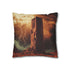 Desert Tower Carved from Lightning Double-Sided Square Cushion Cover