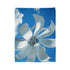 Wind Turbine Shaped Like Flower Petals — Plush Fleece Throw Blanket — Folded Plush Blanket Detail