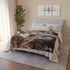 Warrior Carving Time into Rock Wall — Plush Fleece Throw Blanket — Product Detail View 9
