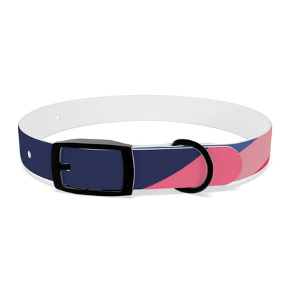 Vibrant Retro Waves Dog Collar