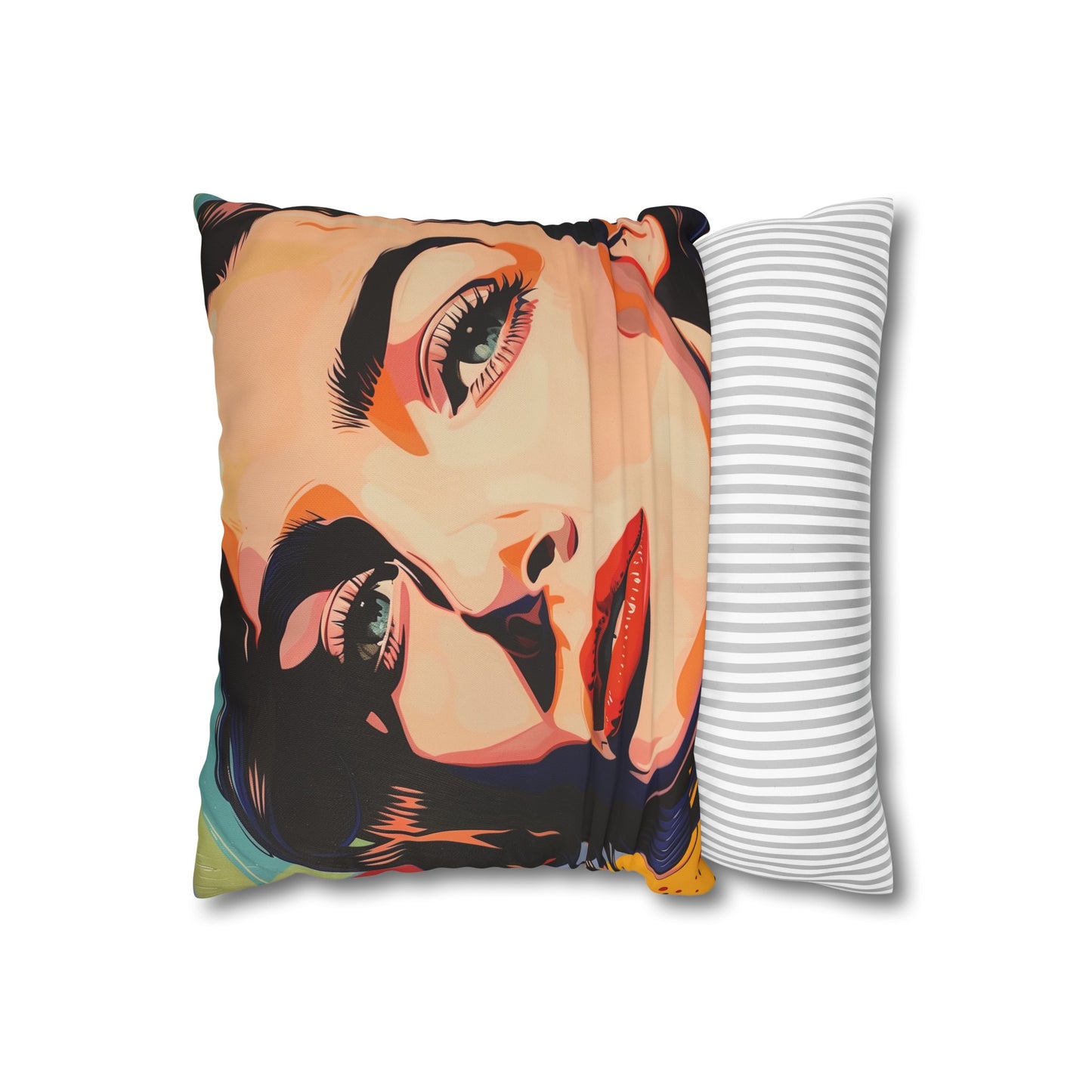 Colorful Icon Pop Art Pillowcase - Vibrant and Stylish Bedroom Decor - High-Quality Material - Ideal Gift Option