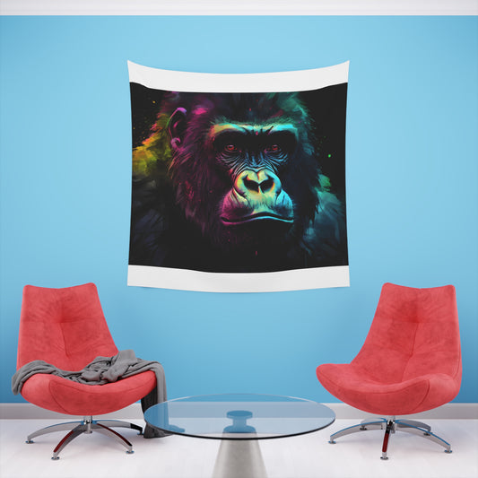 Silverback Splendor: A Neon Watercolor Tapestry of Primal Power and Gentle Nature 

This | Wall Tapestry | All Over Print, AOP, Decor, Halloween, Home & Living, Home Decor, Indoor, Spring Essentials, Sublimation, Tapestry | Prints with Passion