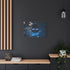 Floating Mask of Glowing Water Stretched Canvas Wall Art