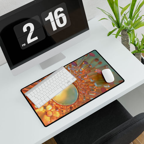 Sunrise Reflecting on Infinity Mirror — XL & XXL Desk Mat — Product Detail View 7