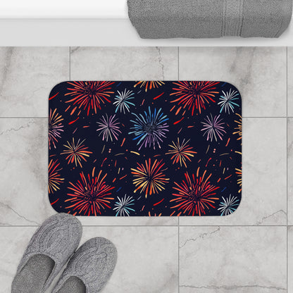 Fireworks Bliss Bath Mat