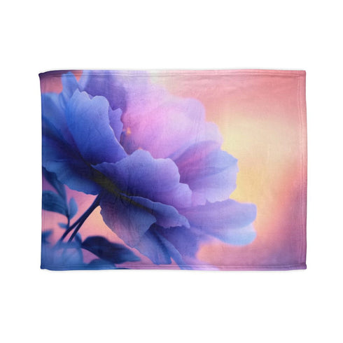 A Breathtaking Alien Landscape 5 on a Distant Planet Fe — 50×60 Plush Throw Blanket — Full Spread Plush Fleece Artwork View