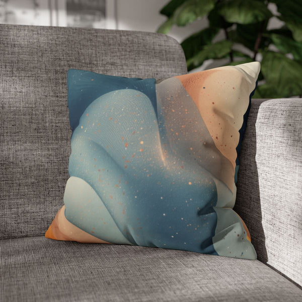 A Calm and Soothing Illustration Designed for a Daily Me — 40×40 Cushion Cover — Sofa & Armchair Living Room Lifestyle View