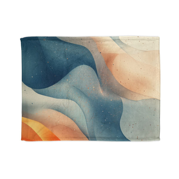 A Calm and Soothing Illustration Designed for a Daily Me — 50×60 Plush Throw Blanket — Full Spread Plush Fleece Artwork View
