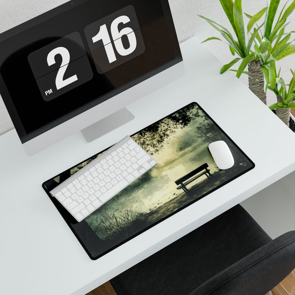 A Calm Serene Scene of Nature Inviting Relaxation P (Edition VII) — XXL Gaming Desk Mat — Gaming & Workspace Desk Setup View