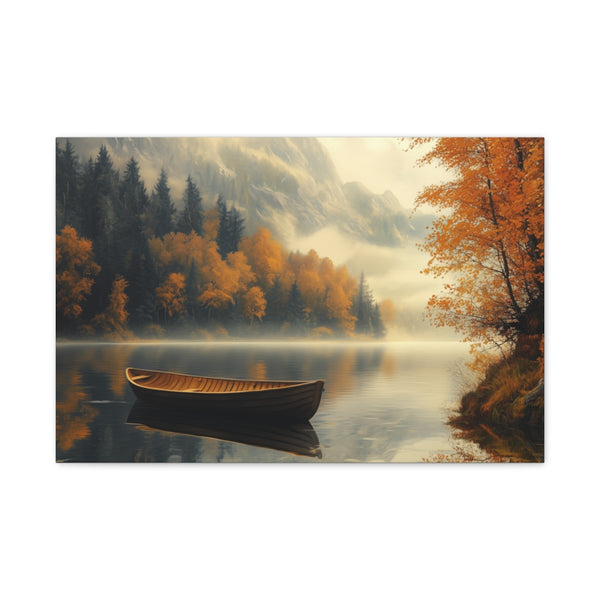 A Calm Serene Scene of Nature Inviting Relaxation P — 24×16 Canvas Wall Art — Front Gallery-Wrapped Canvas View