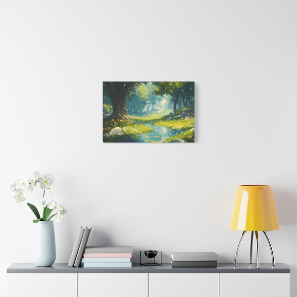 A Calm Serene Scene of Nature Inviting Relaxation P (Edition XI) — 24×16 Canvas Wall Art — Living Room Wall Lifestyle View
